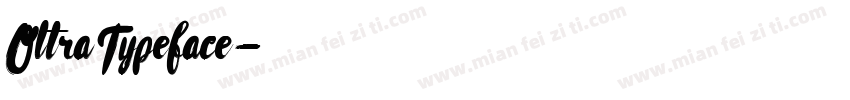 Oltra Typeface字体转换
